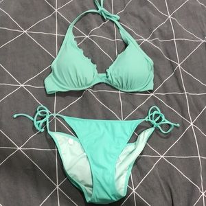 Teal bathing suit